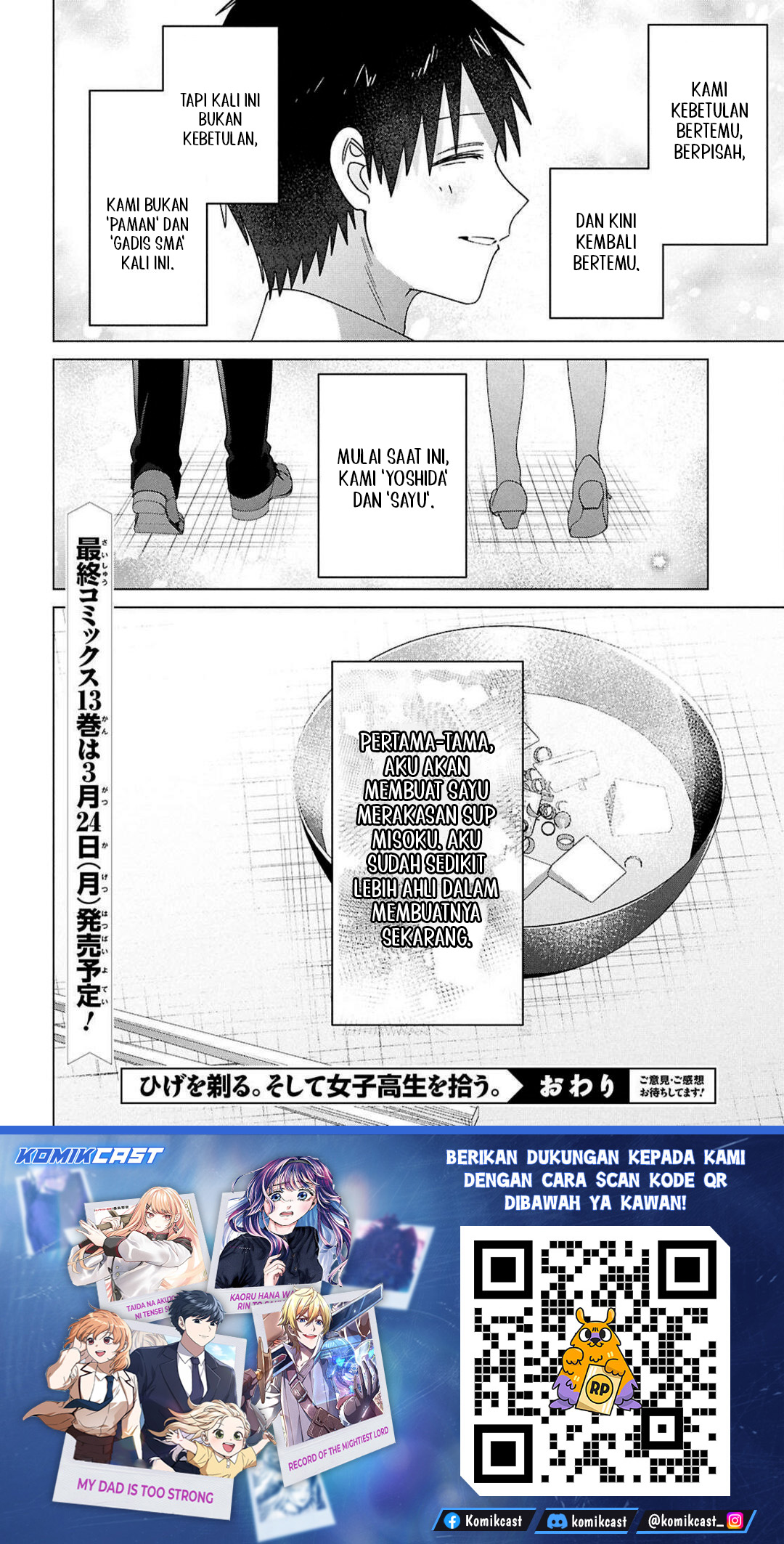 Hige Wo Soru. Soshite Joshikosei Wo Hirou. Chapter 67 Bahasa Indonesia