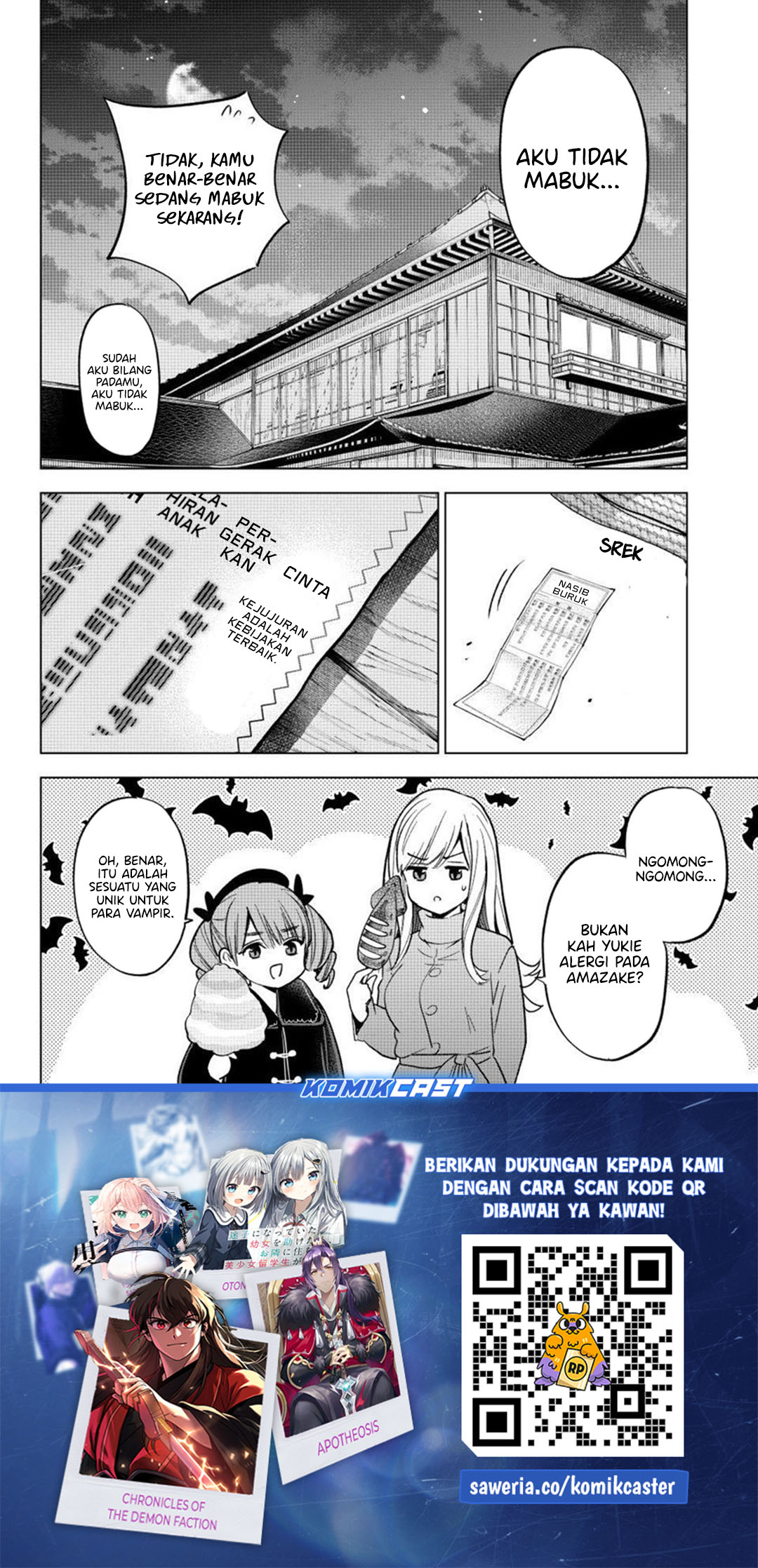 Hiiragi-san Chi no Kyuuketsu Jijou Chapter 35 Bahasa Indonesia
