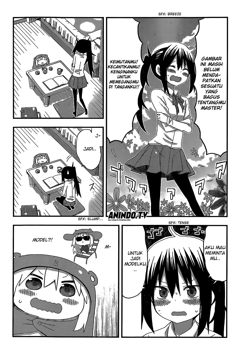 Himouto! Umaru-chan Chapter 100 Bahasa Indonesia