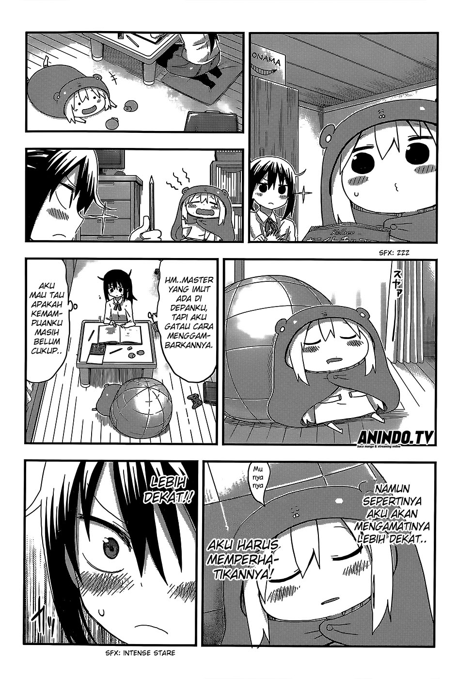 Himouto! Umaru-chan Chapter 100 Bahasa Indonesia