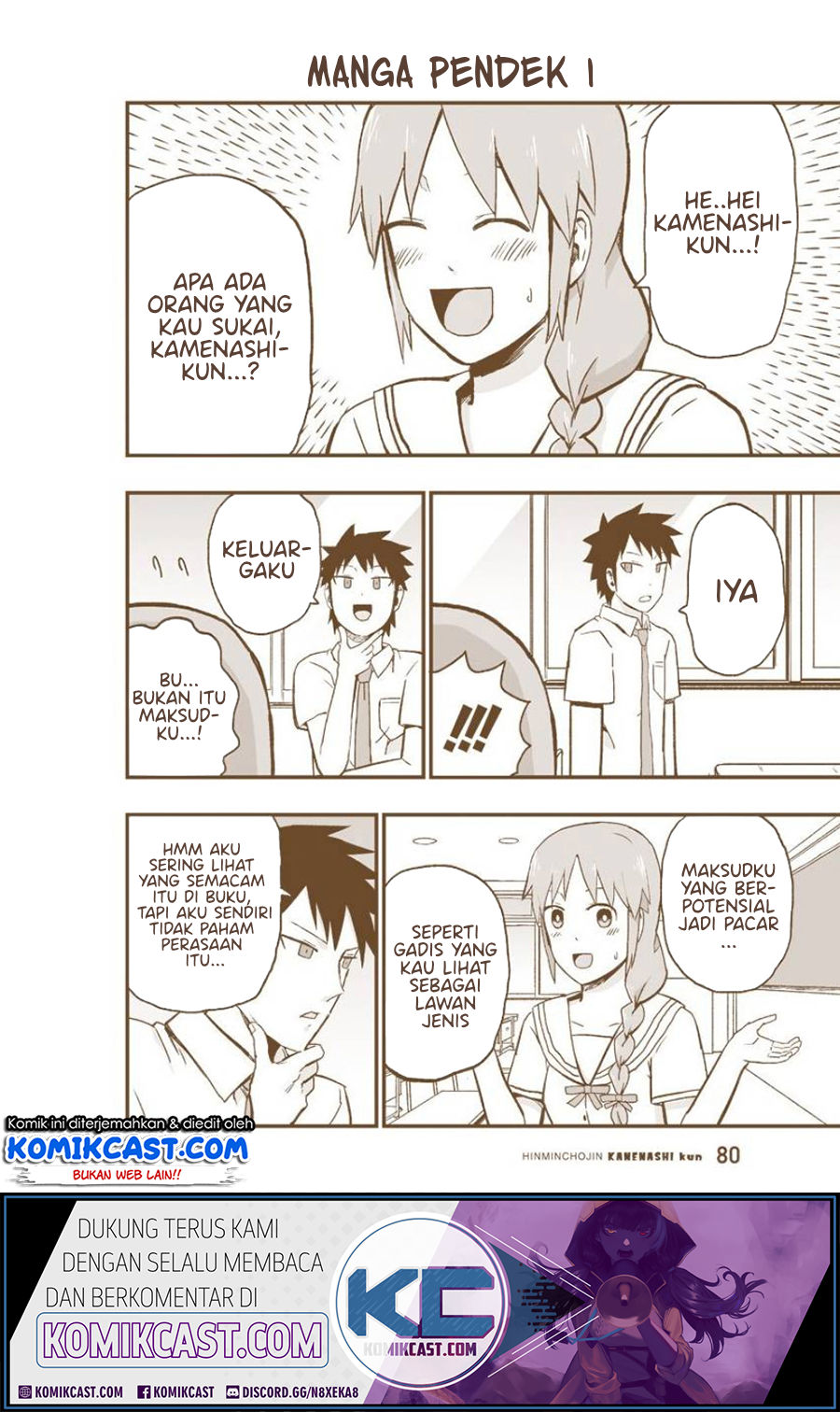 Hinmin Choujin Kanenashi-kun Chapter 06.5 Bahasa Indonesia