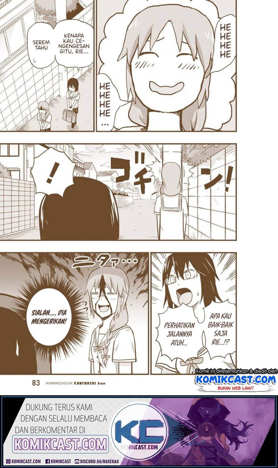 Hinmin Choujin Kanenashi-kun Chapter 06.5 Bahasa Indonesia