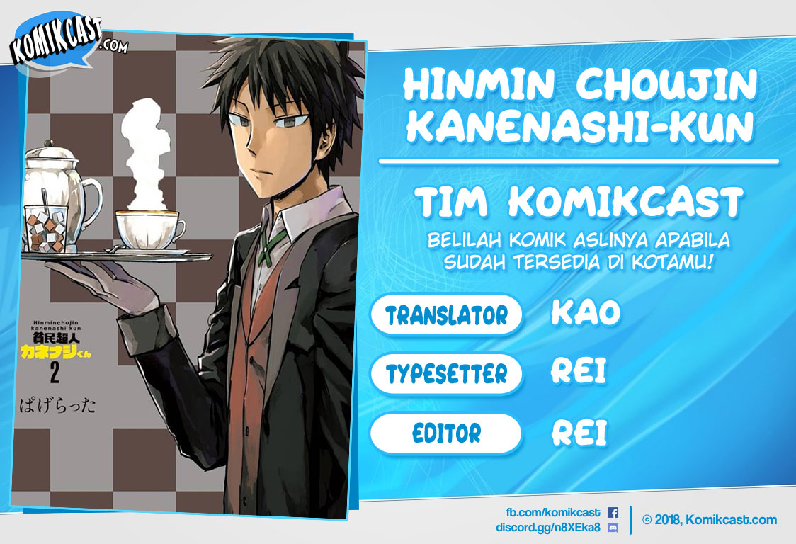 Hinmin Choujin Kanenashi-kun Chapter 22 Bahasa Indonesia