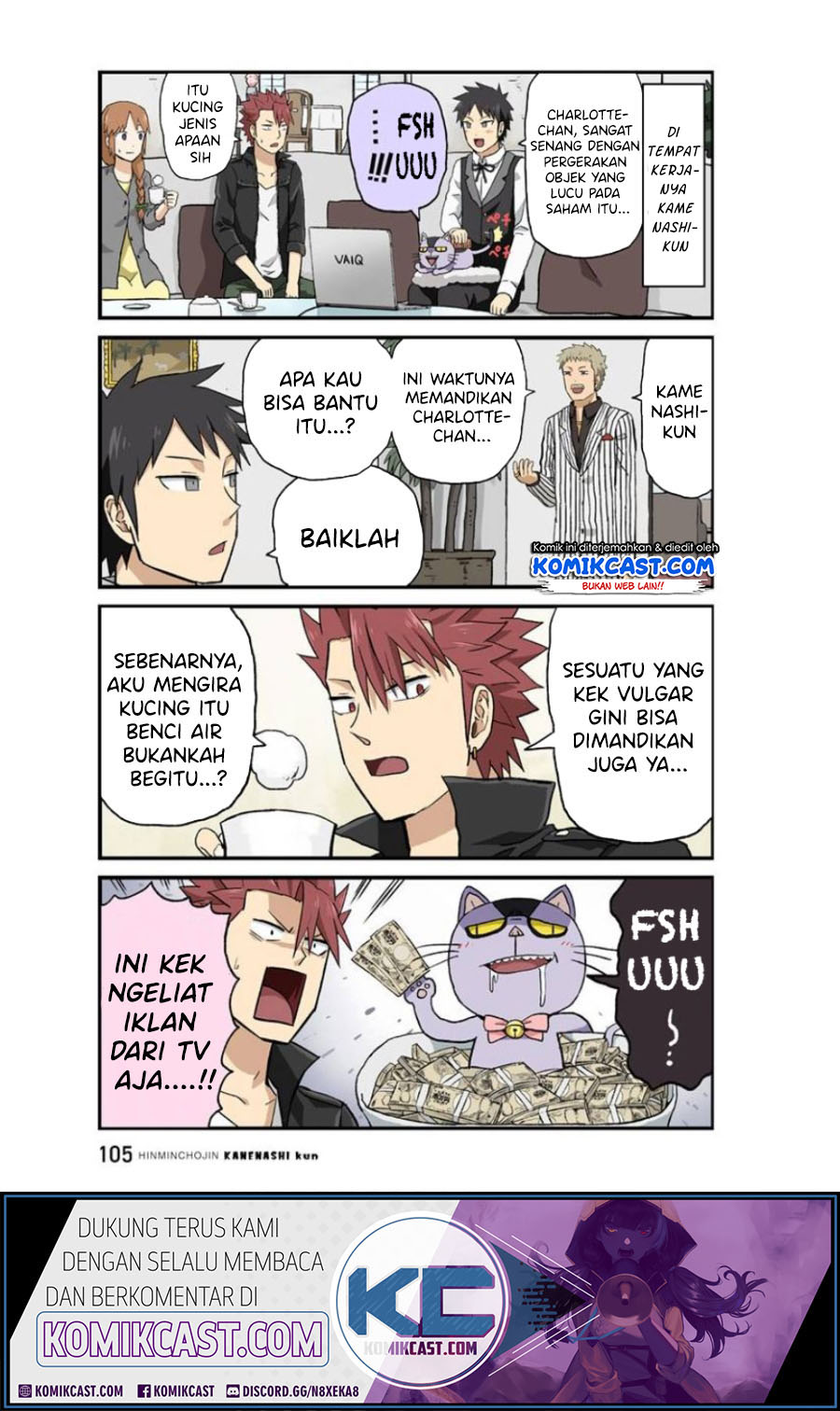 Hinmin Choujin Kanenashi-kun Chapter 22 Bahasa Indonesia