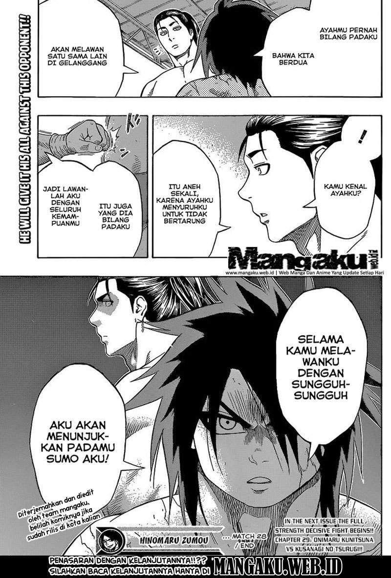 Hinomaru Zumou chapter 28