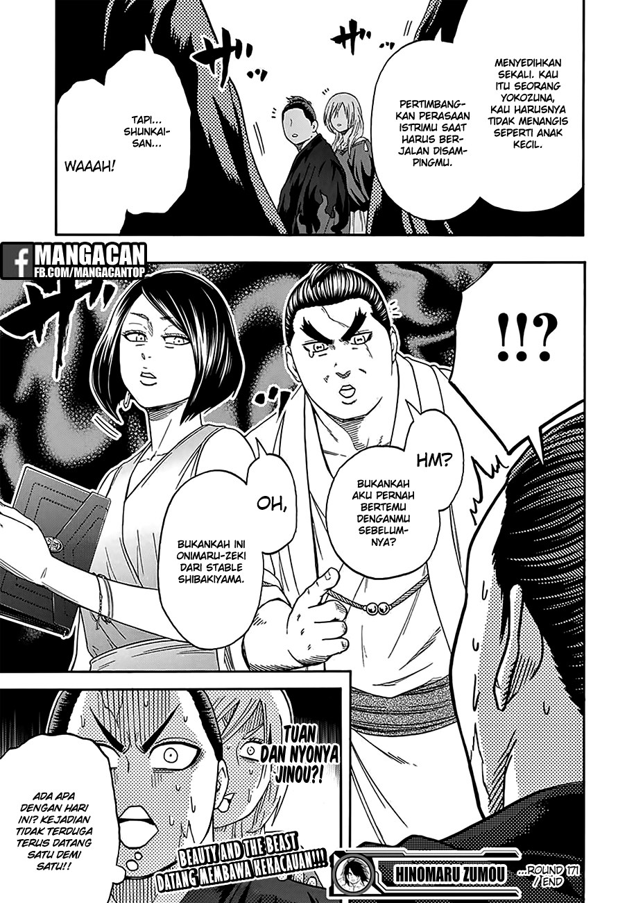 Hinomaru Zumou Chapter 171 Bahasa Indonesia