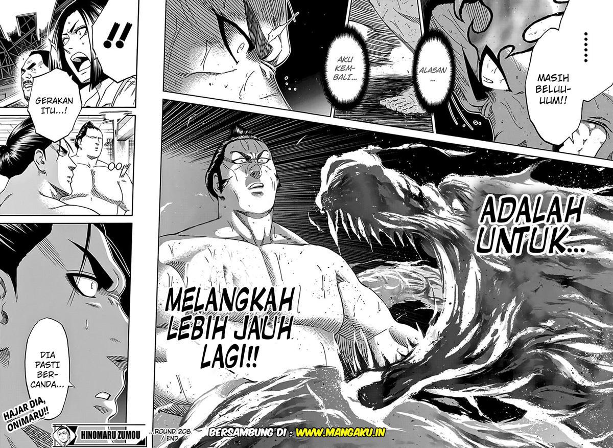 Hinomaru Zumou Chapter 208 Bahasa Indonesia