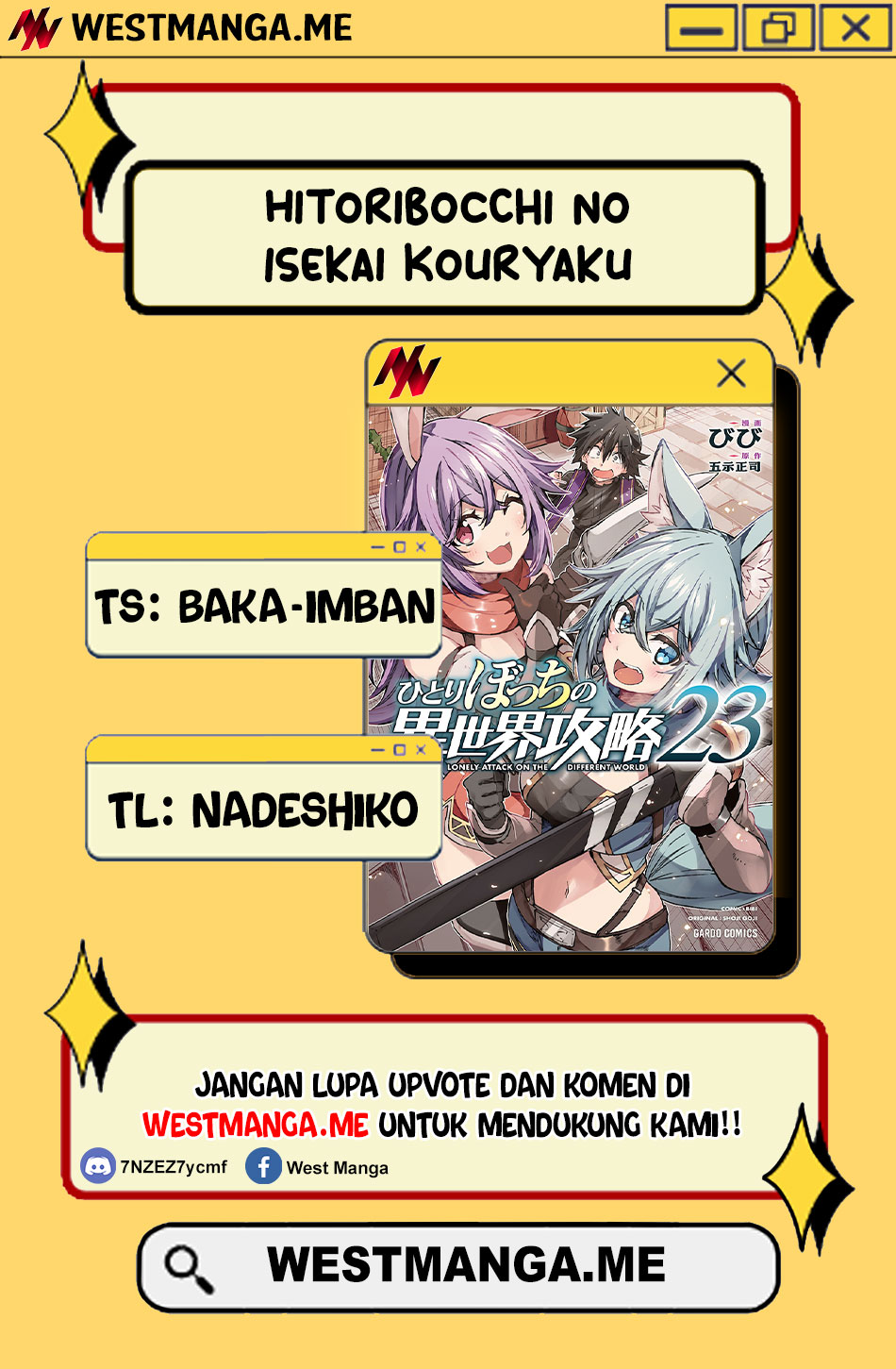 Hitoribocchi no Isekai Kouryaku Chapter 278 Bahasa Indonesia