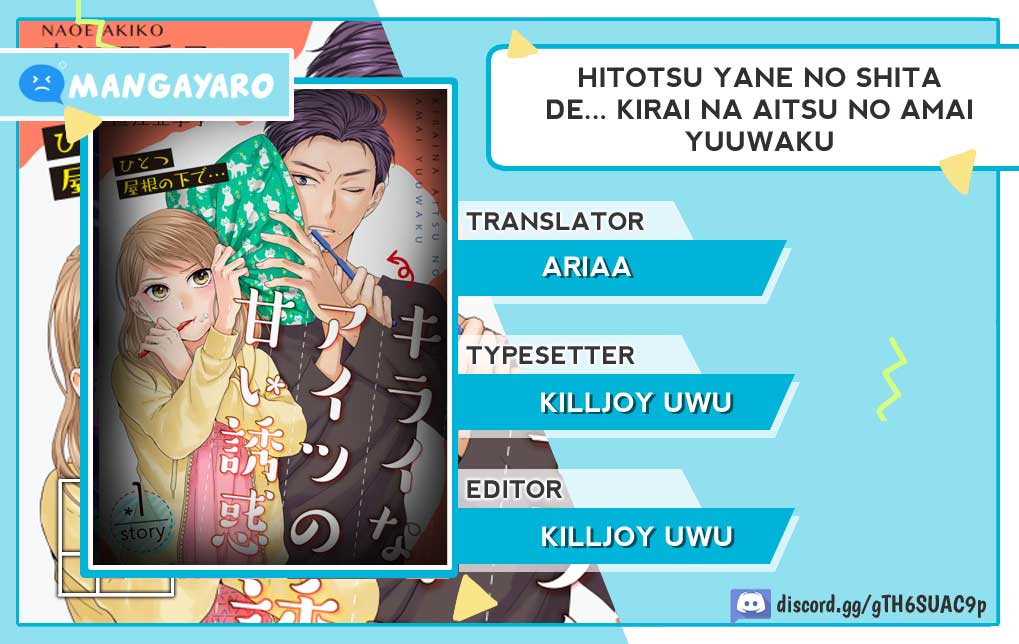 Hitotsu Yane no Shita de… Kirai na Aitsu no Amai Yuuwaku Chapter 10 Bahasa Indonesia