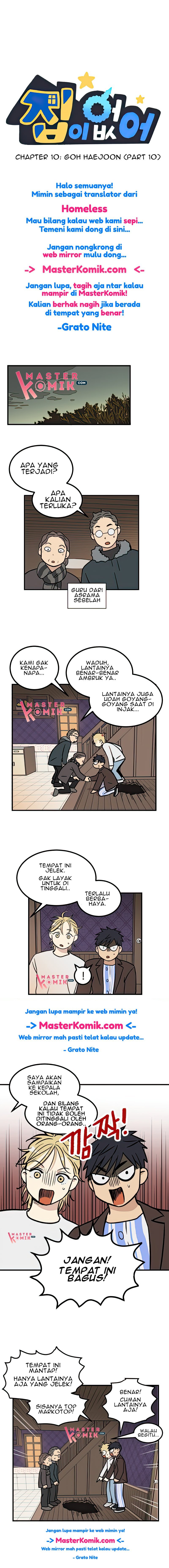 Homeless Chapter 10 Bahasa Indonesia
