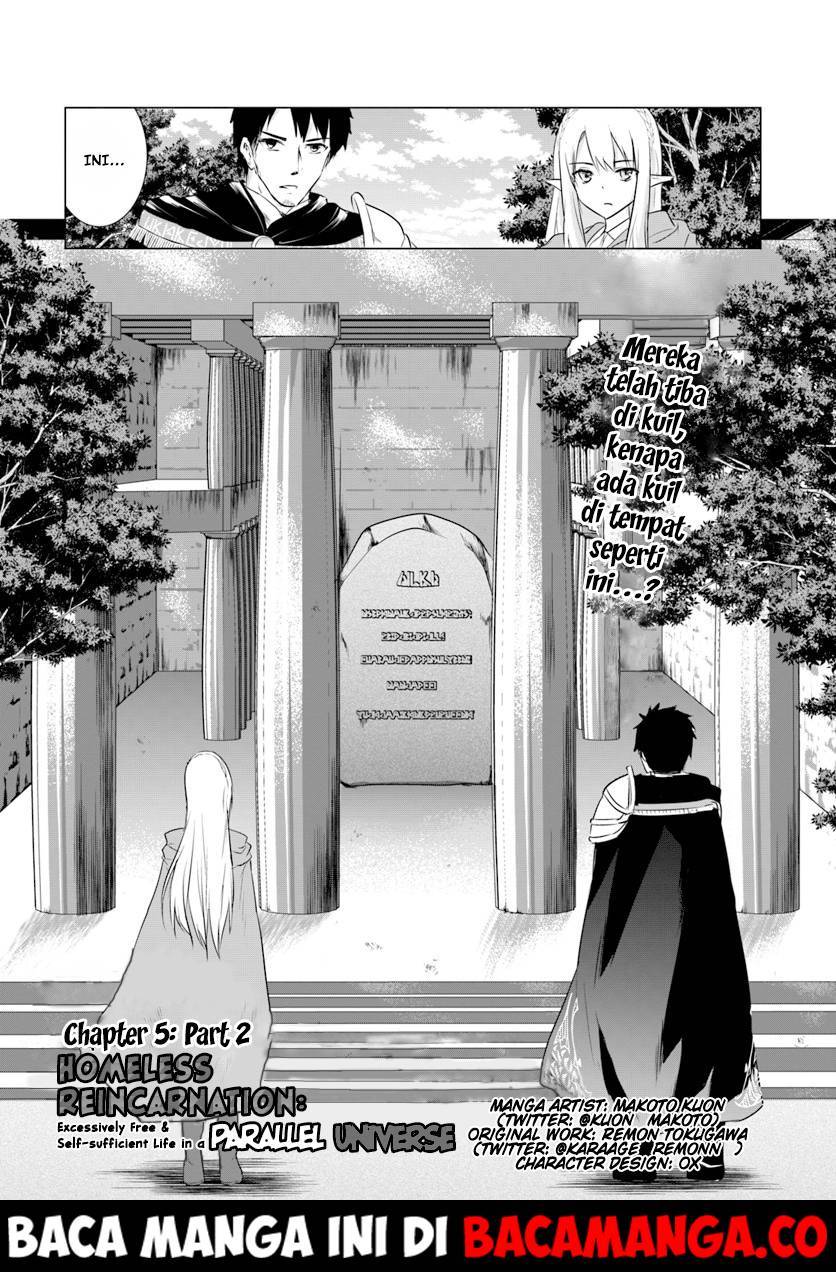 Homeless Tensei: Isekai De Jiyuu Sugiru Majutsu Jisoku Chapter 05.2 Bahasa Indonesia