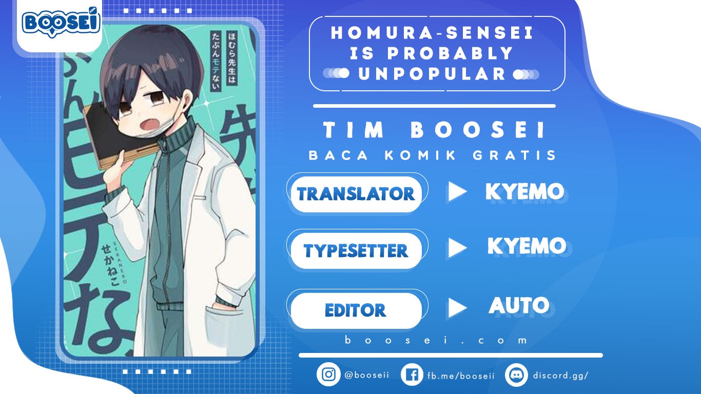 Homura-sensei wa Tabun Motenai Chapter 01 Bahasa Indonesia