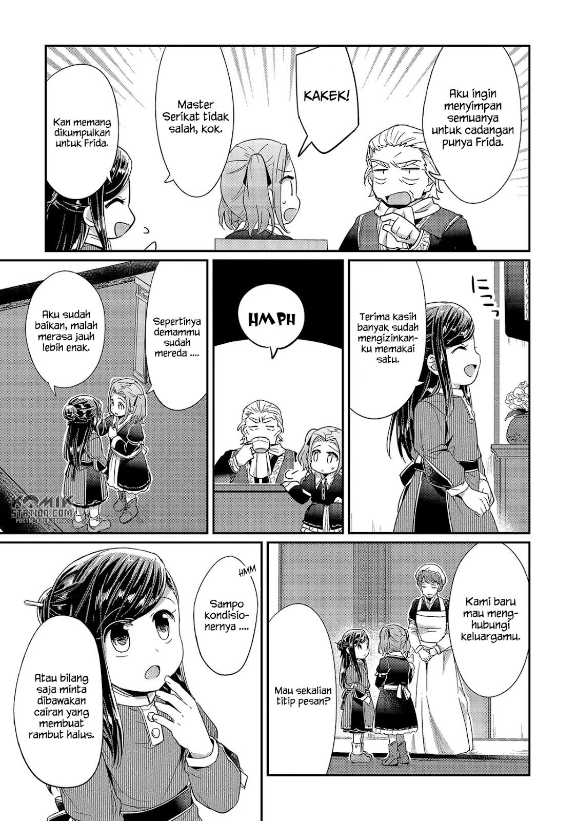 Honzuki no Gekokujou Chapter 25 Bahasa Indonesia