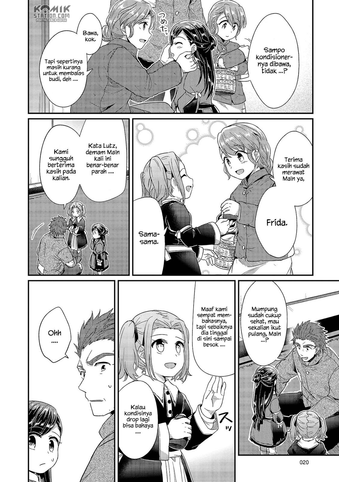 Honzuki no Gekokujou Chapter 25 Bahasa Indonesia
