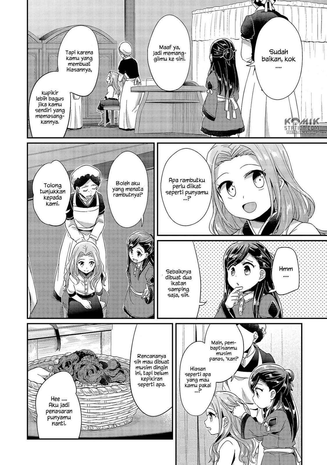 Honzuki no Gekokujou Chapter 25 Bahasa Indonesia
