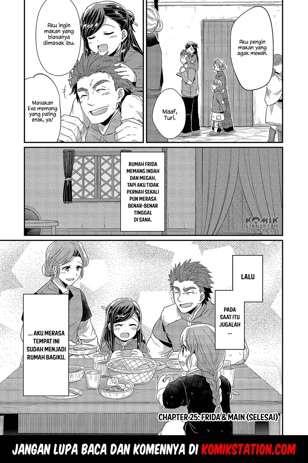 Honzuki no Gekokujou Chapter 25 Bahasa Indonesia