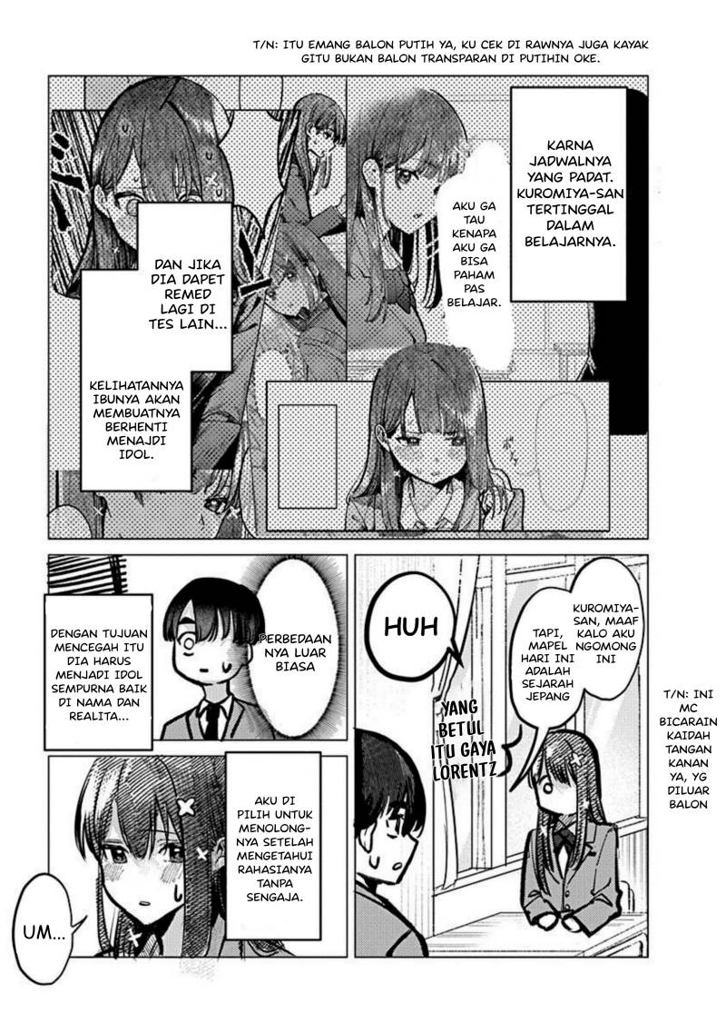 Houkago no Idol ni wa Himitsu ga aru Chapter 02 Bahasa Indonesia