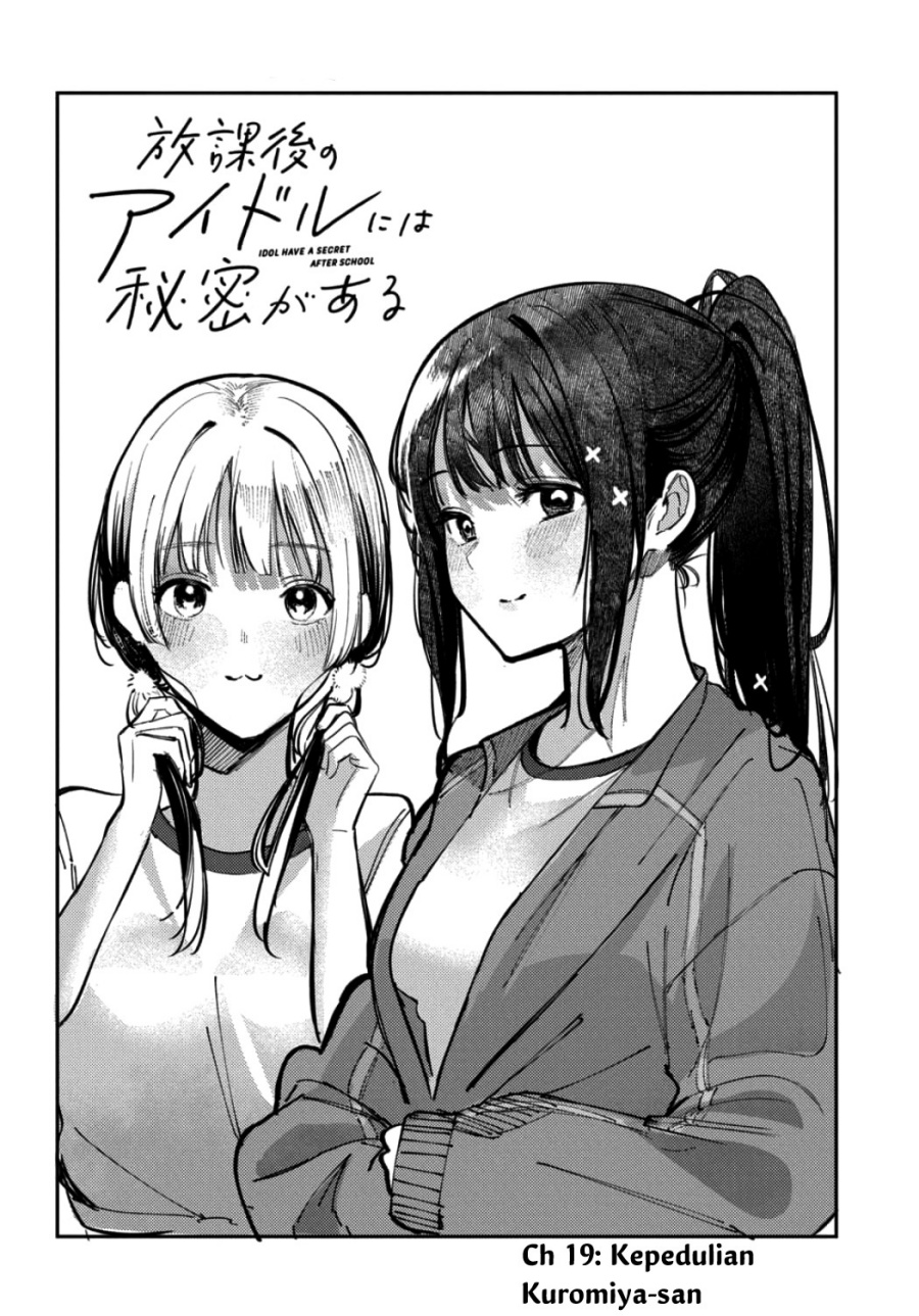 Houkago no Idol ni wa Himitsu ga aru Chapter 19 Bahasa Indonesia