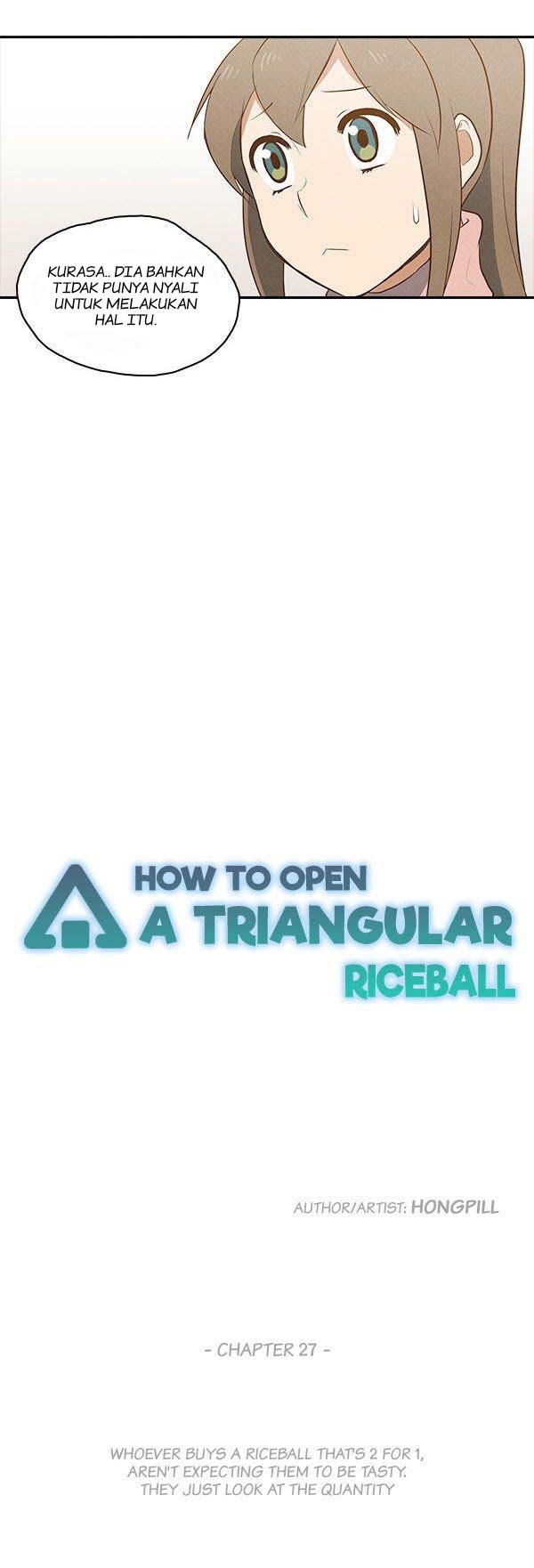 How to Open a Triangular Riceball chapter 27