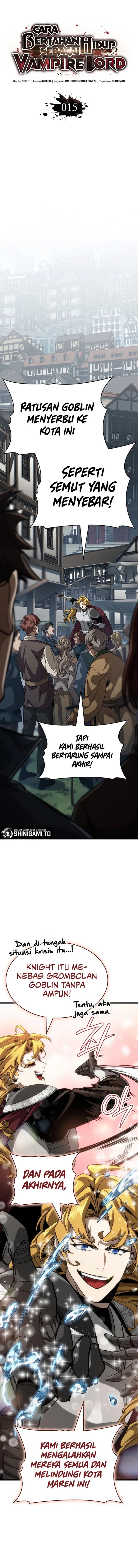 How to Live as the Vampire Lord (Crimson Reset) Chapter 15 Bahasa Indonesia