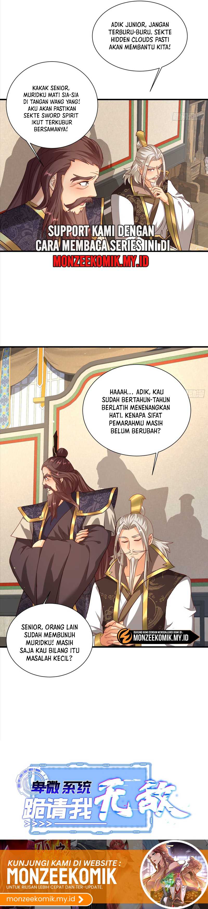 Humble System, Kneel and Beg Me to Be Invincible Chapter 55 Bahasa Indonesia
