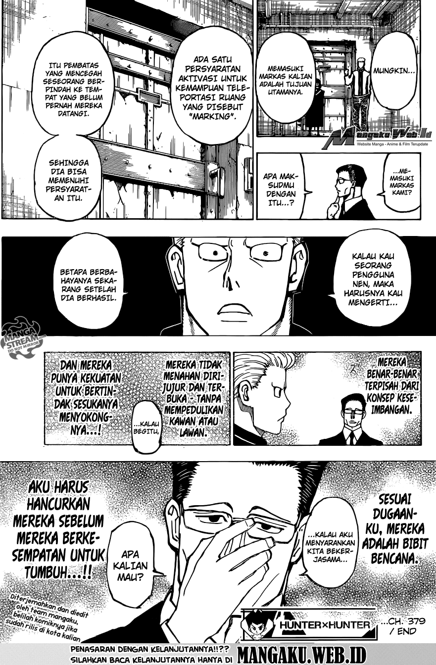 Hunter x Hunter Chapter 379 Bahasa Indonesia