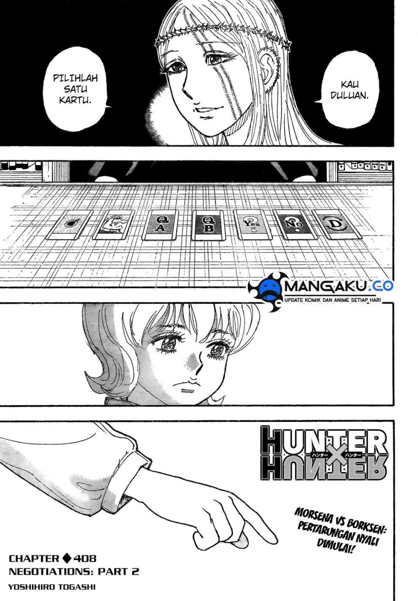 Dilarang COPAS - situs resmi www.mangacanblog.com - Komik hunter x hunter 408 - chapter 408 409 Indonesia hunter x hunter 408 - chapter 408 Terbaru 1|Baca Manga Komik Indonesia|Mangacan