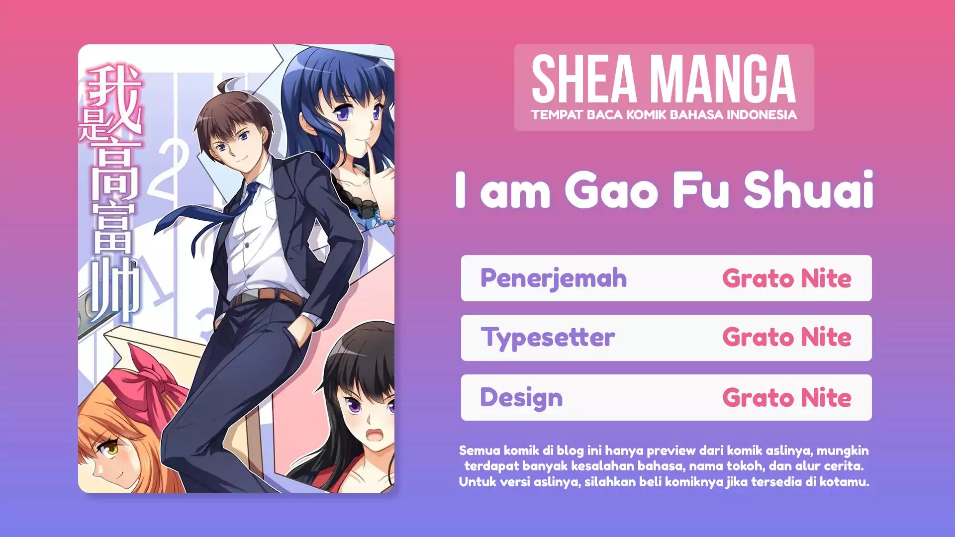 I Am Gao Fu Shuai Chapter 30 Bahasa Indonesia