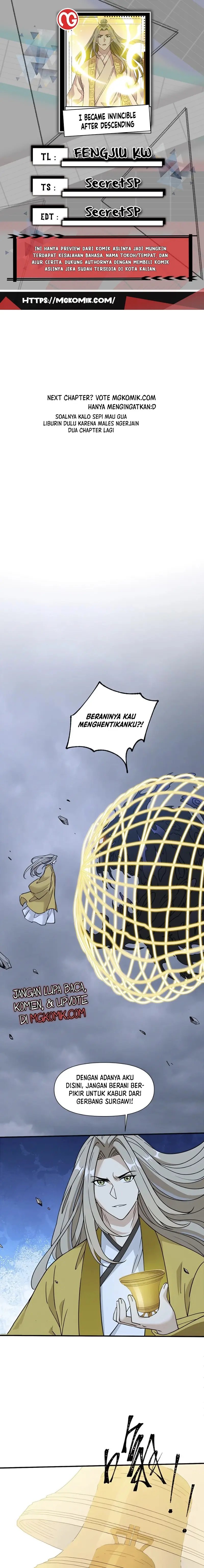 I Became Invincible After Descending Chapter 44 Bahasa Indonesia