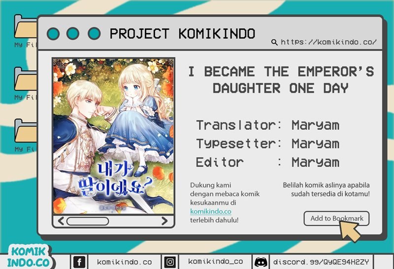 I Became The Emperor’s Daughter One Day Chapter 40 Bahasa Indonesia