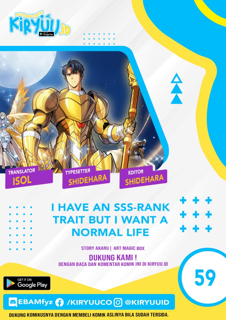 I have an SSS-rank Trait, but I want a Normal Life chapter 59