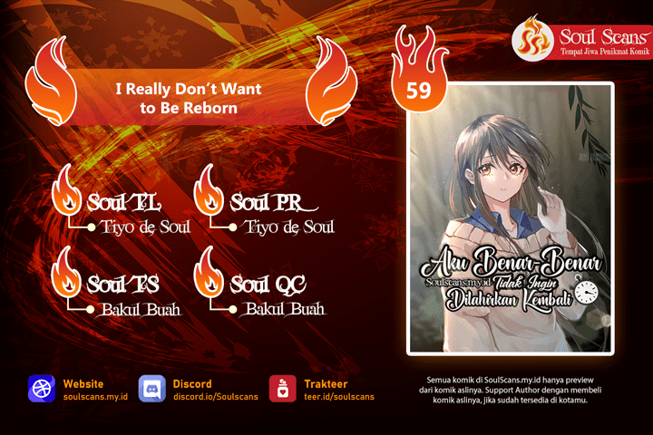 I Really Don’t Want to Be Reborn Chapter 59 Bahasa Indonesia
