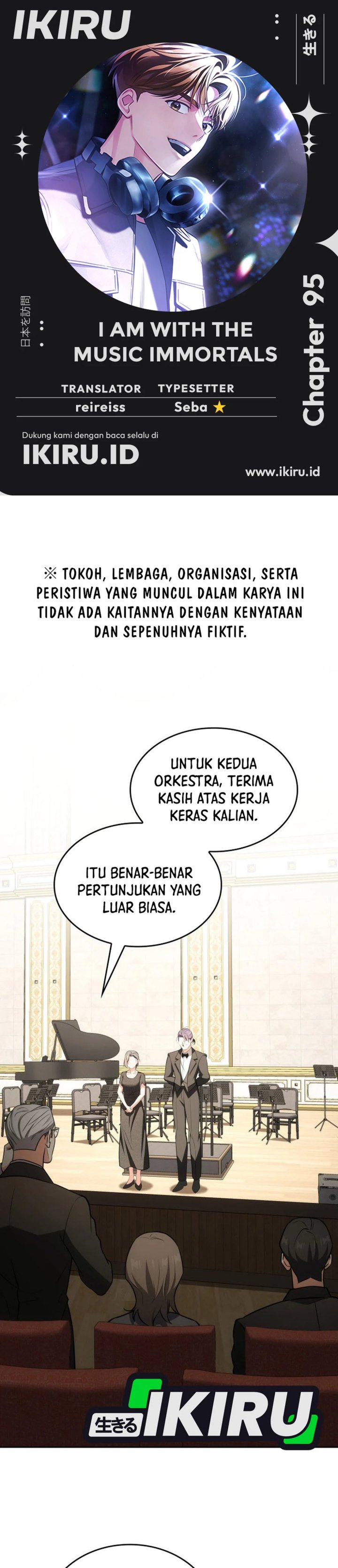 I Am With the Music Immortals Chapter 95 Bahasa Indonesia