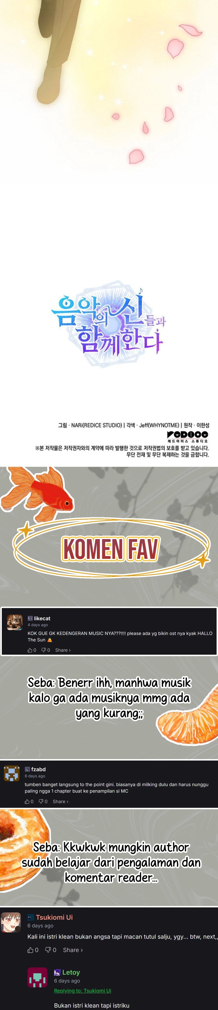 I Am With the Music Immortals Chapter 95 Bahasa Indonesia