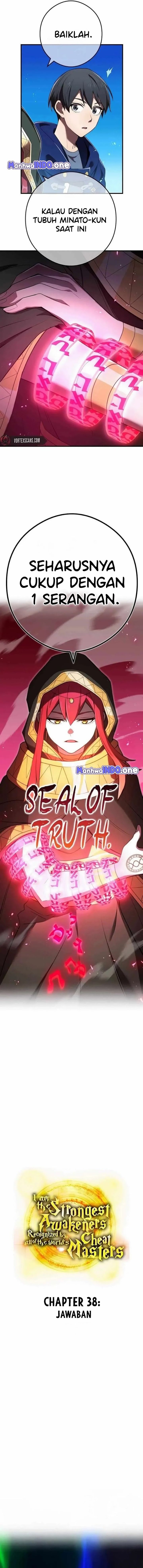 I Am the Strongest Awakeners, Recognized by All of the World’s Cheat Masters Chapter 38 Bahasa Indonesia