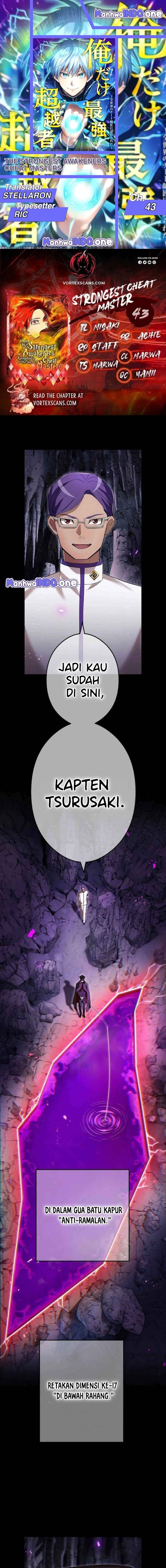 I Am the Strongest Awakeners, Recognized by All of the World’s Cheat Masters Chapter 43 Bahasa Indonesia