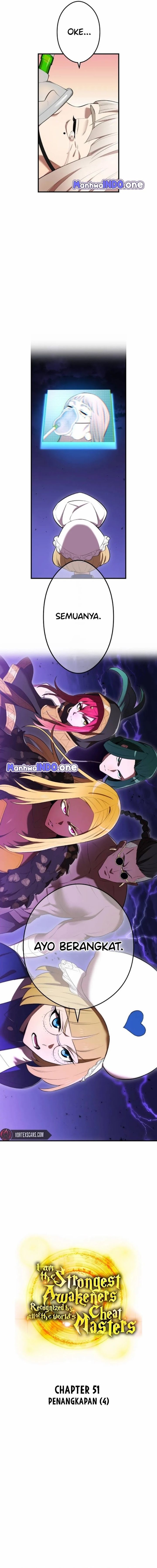 I Am the Strongest Awakeners, Recognized by All of the World’s Cheat Masters Chapter 51 Bahasa Indonesia