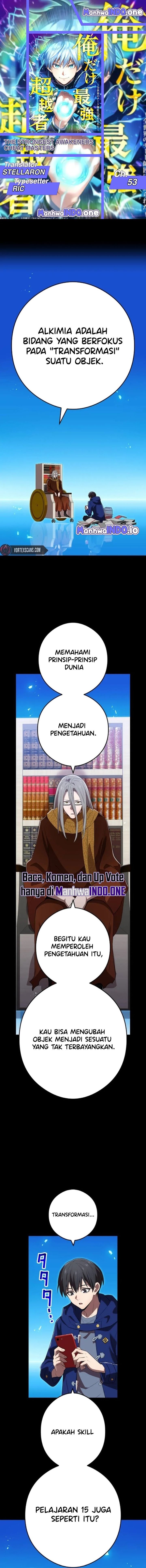 I Am the Strongest Awakeners, Recognized by All of the World’s Cheat Masters Chapter 53 Bahasa Indonesia