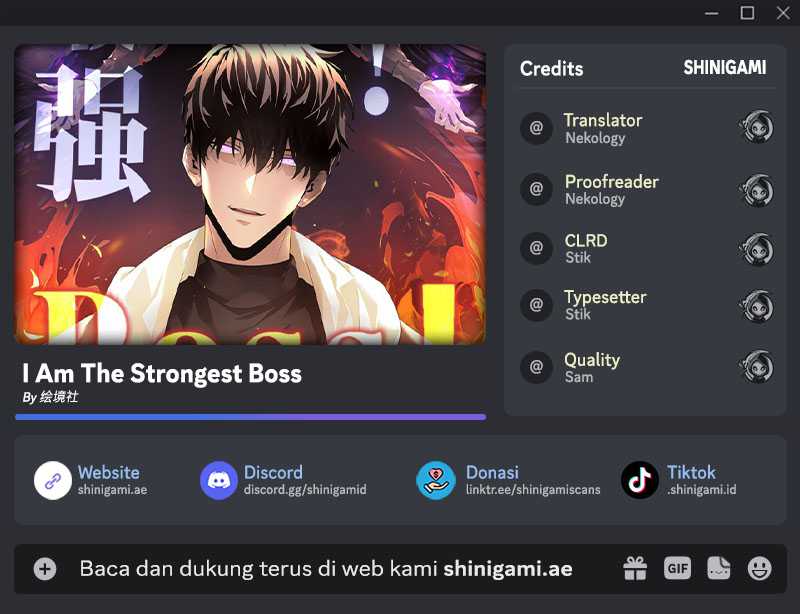 I Am the Strongest BOSS Chapter 24 Bahasa Indonesia