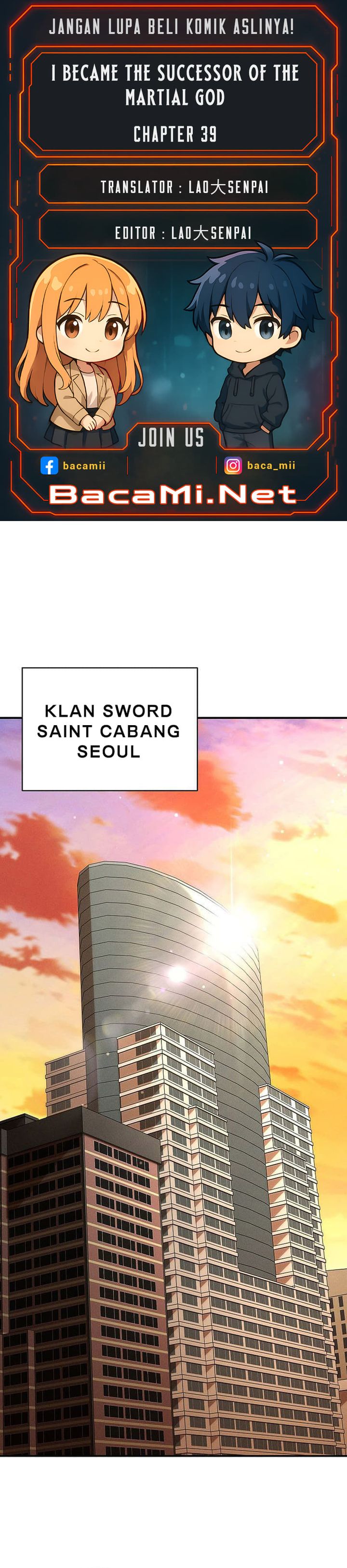 I Became the Successor of the Martial God chapter 39