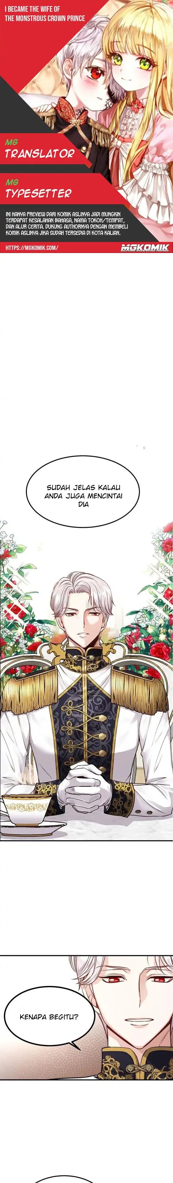 I Became the Wife of the Monstrous Crown Prince Chapter 16 Bahasa Indonesia