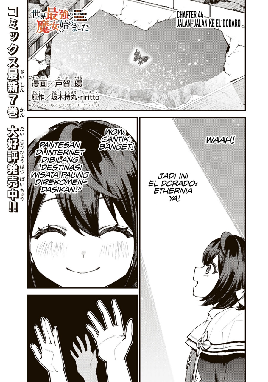 I Became the World’s Strongest Witch, ~I Will Live Freely in a World Where Only I Can Access the “Guide Site”~ Chapter 44 Bahasa Indonesia