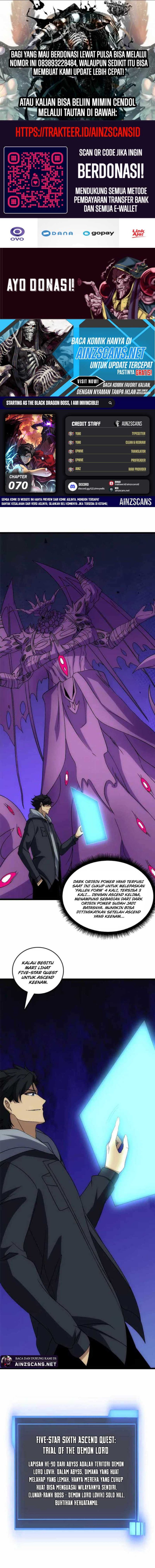 I Become Invincible Black Dragon Boss At The Start chapter 70