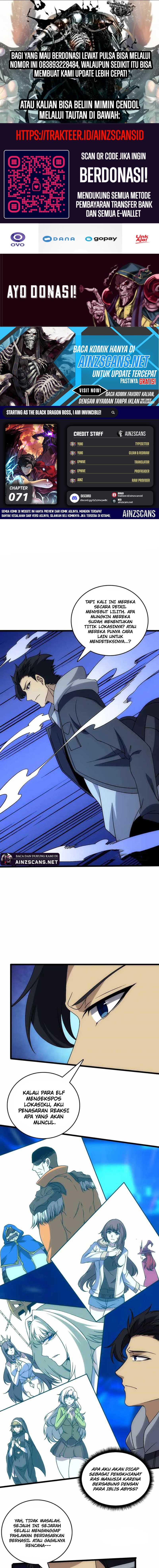 I Become Invincible Black Dragon Boss At The Start Chapter 71 Bahasa Indonesia