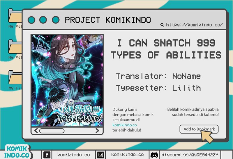 I Can Snatch 999 Types of Abilities Chapter 00 Bahasa Indonesia