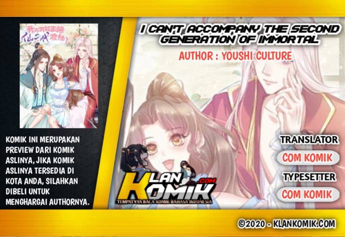 I Can’t Accompany The Second Generation Of Immortal chapter 2