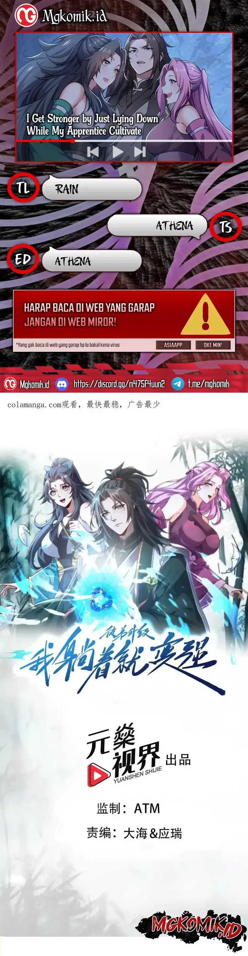 I Get Stronger Just by Lying Down While My Apprentice Cultivates Chapter 24 Bahasa Indonesia