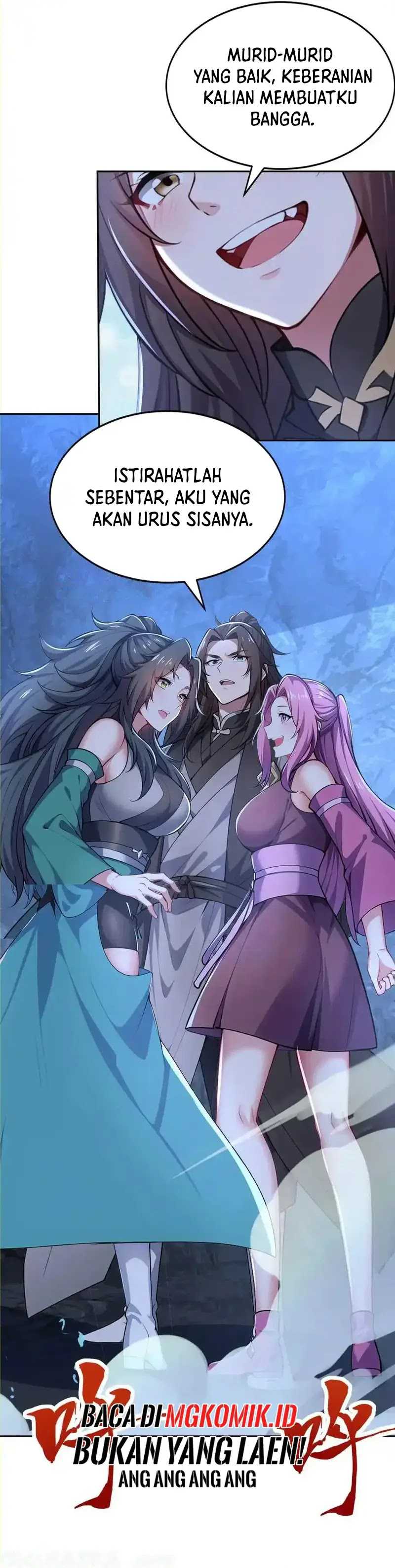 I Get Stronger Just by Lying Down While My Apprentice Cultivates Chapter 24 Bahasa Indonesia