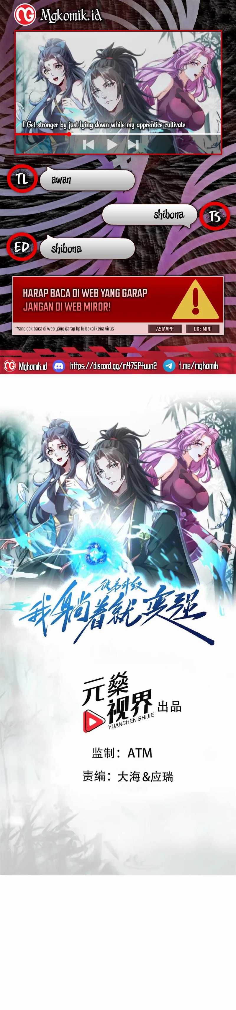 I Get Stronger Just by Lying Down While My Apprentice Cultivates Chapter 40 Bahasa Indonesia