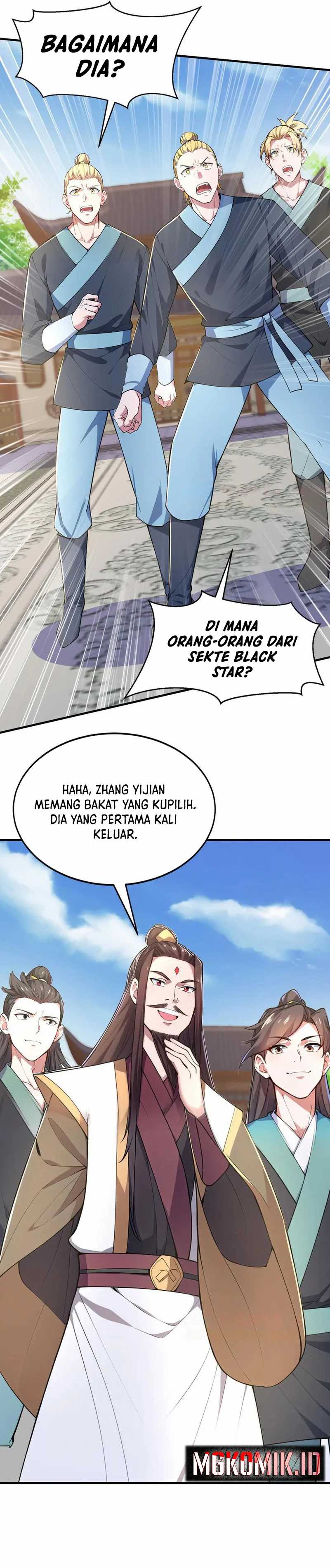 I Get Stronger Just by Lying Down While My Apprentice Cultivates Chapter 40 Bahasa Indonesia